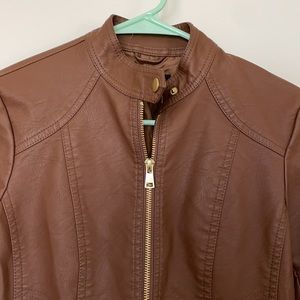 Baccini faux leather jacket